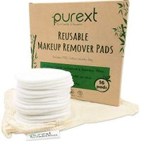 PureXT-16-Eco-Friendly-Bamboo-Fibre-Reusable-Makeup-Remover-Cotton-Pads--Easy-Clean-Stain-Free